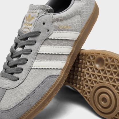 Men's adidas Originals Samba OG Casual Shoes - Part 1 - Grey/Off White/Gum - Detail shot