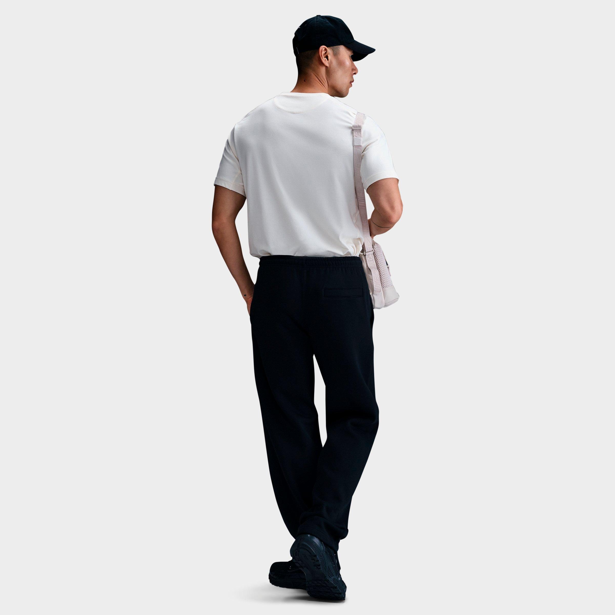 Men's Nithtke Club Fleece Premium Open-Hem Sweatpants - Black/Black/White