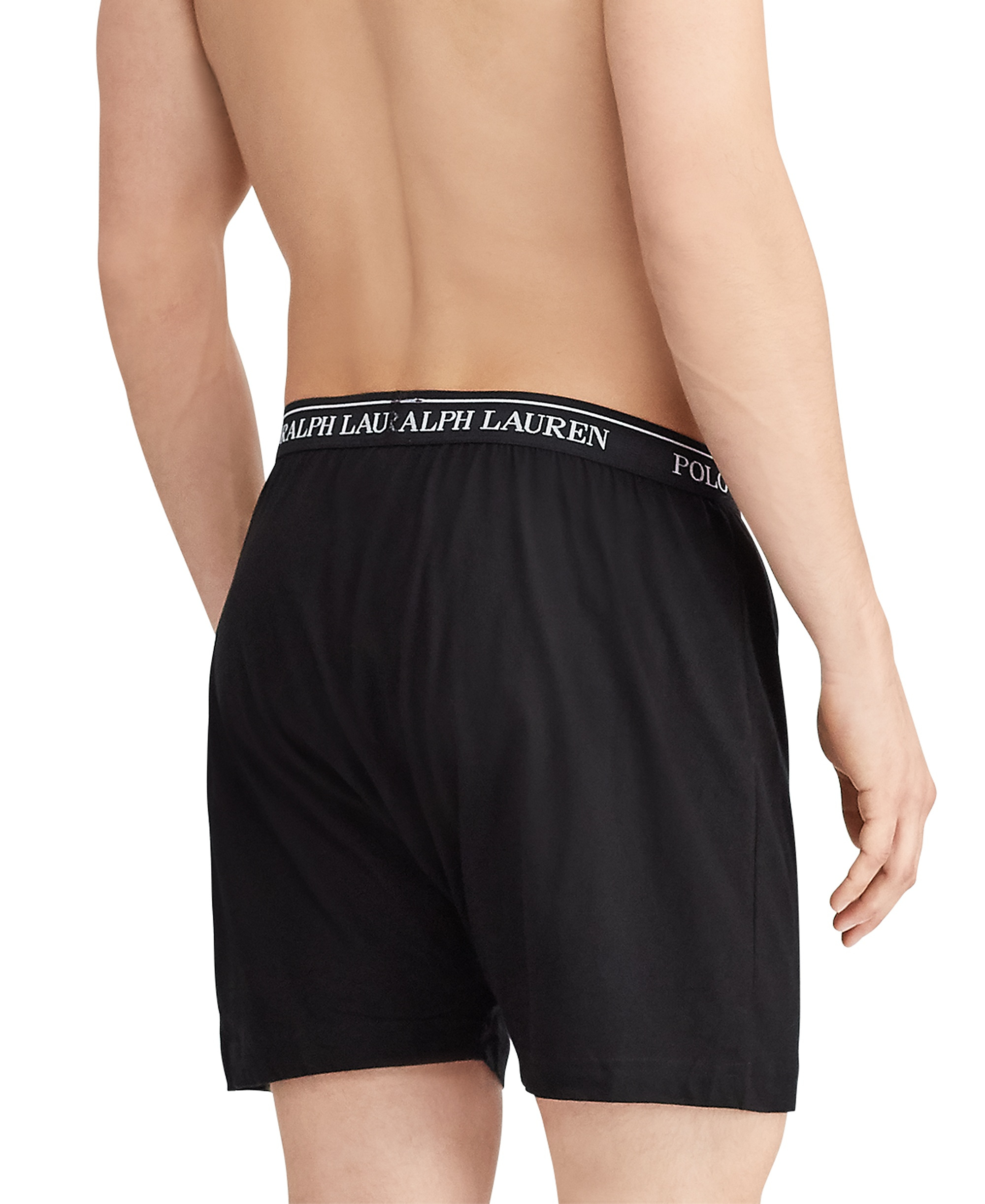 Polo Ralph Lauren Men's 5-Pack Classic-Fit Cotton Knit Boxers - Polo Black