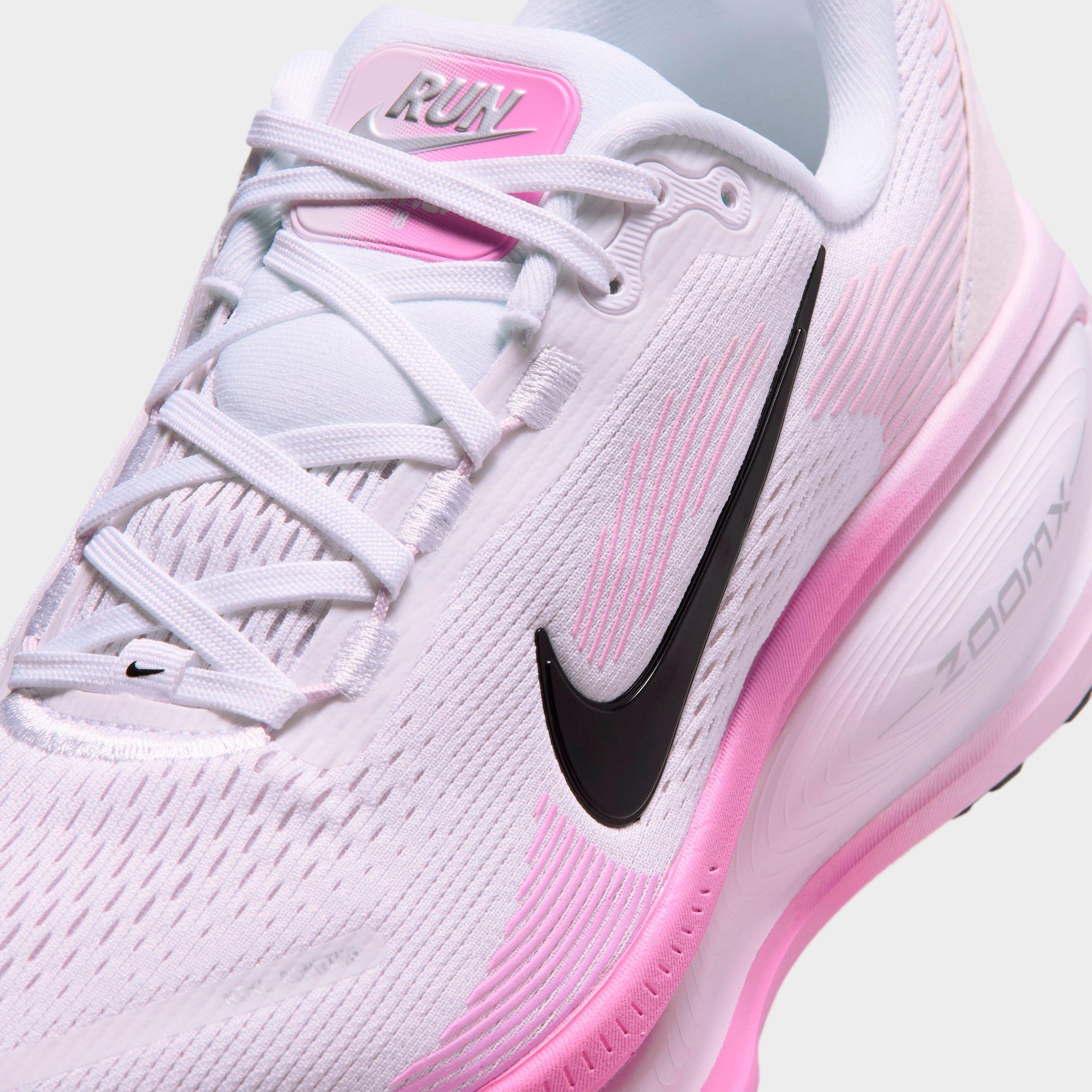 Women's Nithtke Vomero 18 Running Shoes - Part 1 - White/Bleached Lilac/Light Magenta/Black - Detail shot
