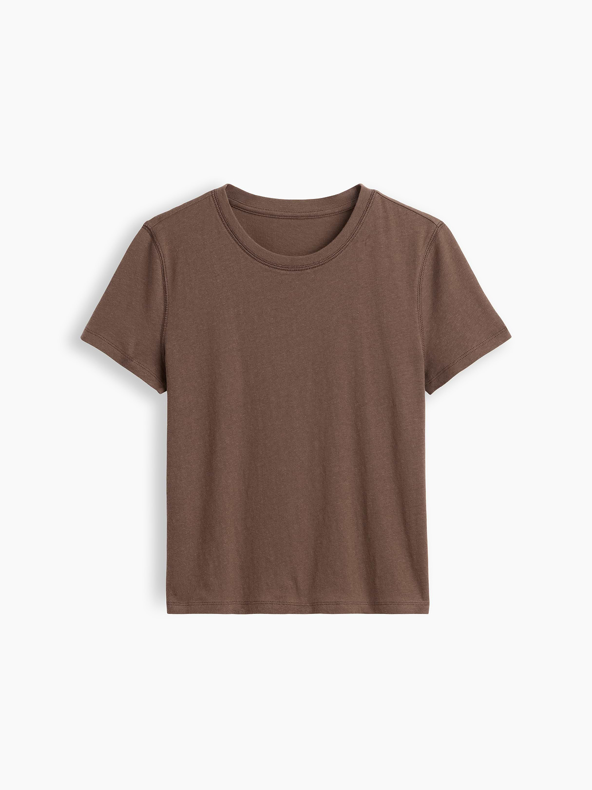 100% Cotton Authentic Shrunken T-Shirt - Cool brown