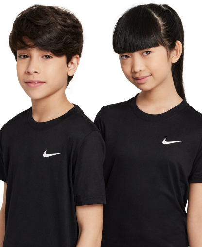 Nike Boys' and Girls' 6-20 Legend Dri-FIT Logo Graphic T-Shirt - Black