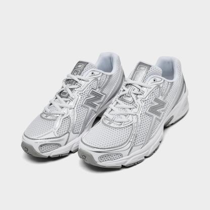 Big Kids' New Balance 740 Casual Shoes - White/Silver Metallic - view 2