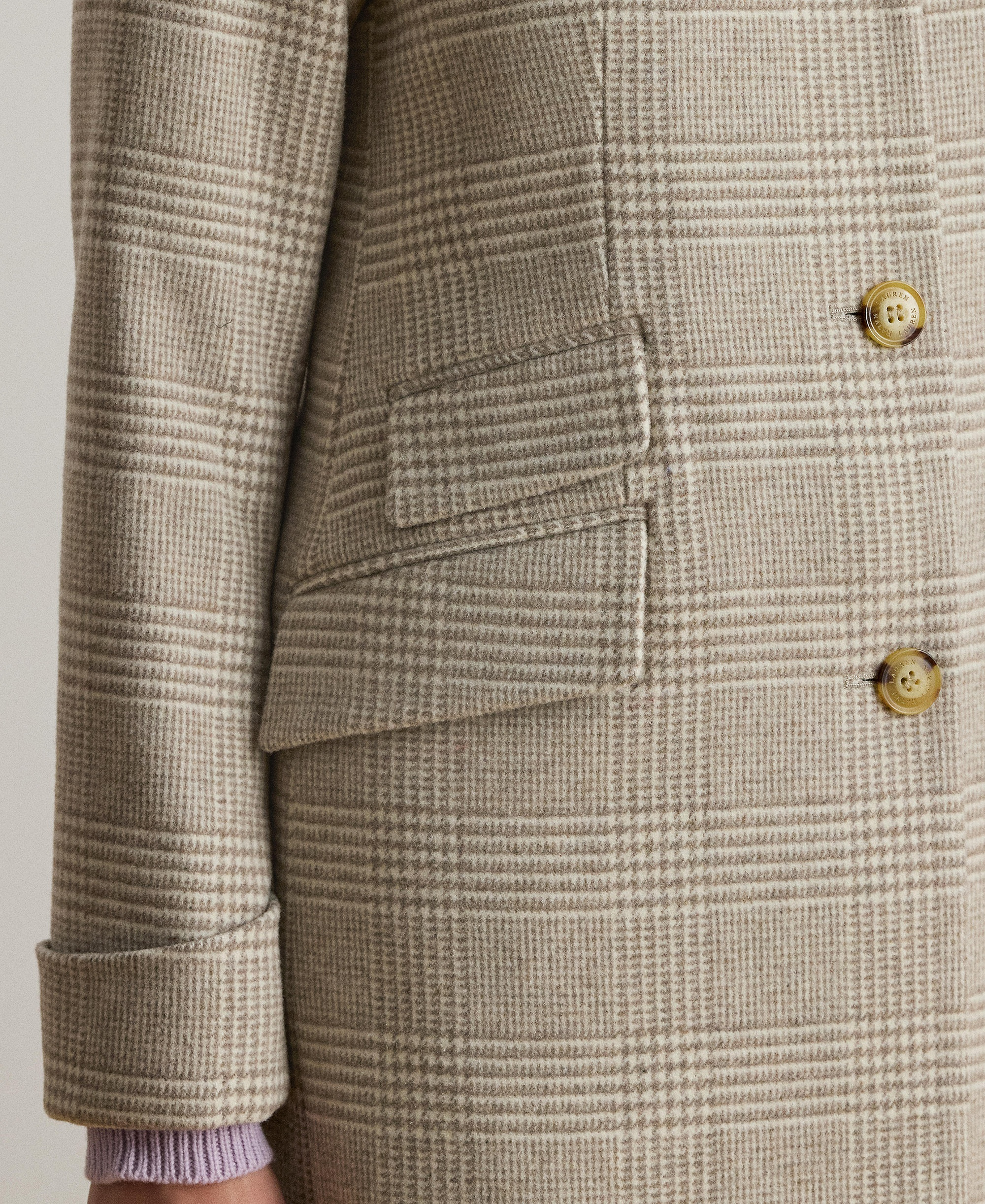 Lauren Ralph Lauren Women's Single-Breasted Walker Coat, Created for Macy's - Camel/Cream