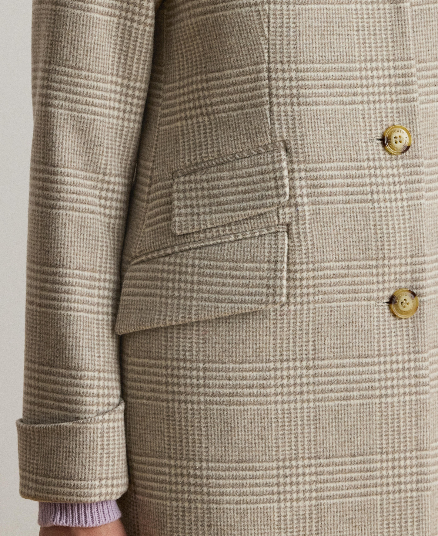 Lauren Ralph Lauren Women's Single-Breasted Walker Coat, Created for Macy's - Camel/Cream