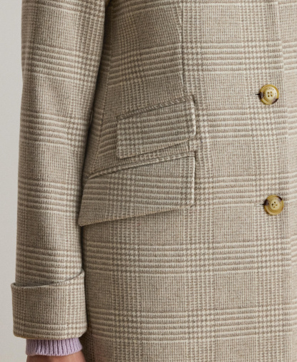 Lauren Ralph Lauren Women's Single-Breasted Walker Coat, Created for Macy's - Camel/Cream