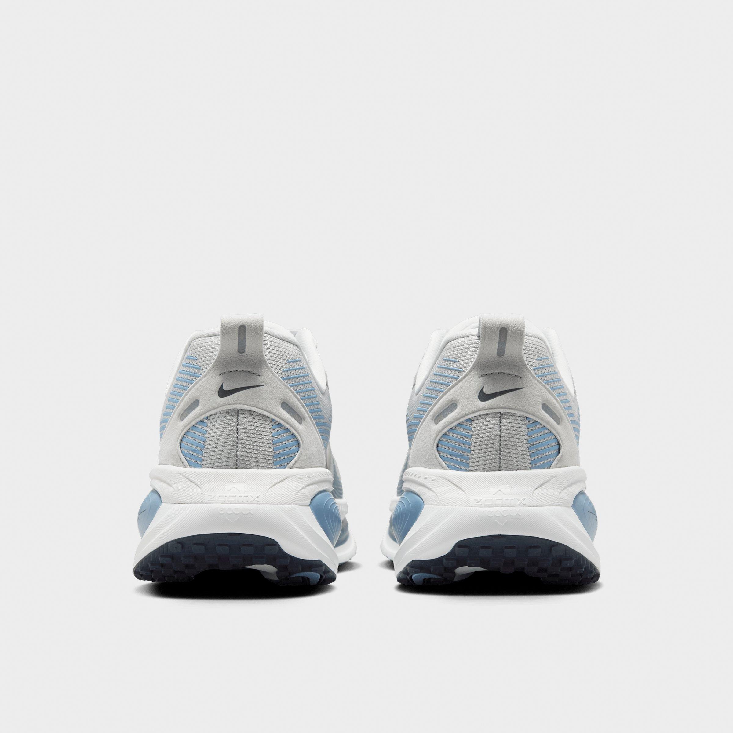 Men's Nithtke Vomero 18 Running Shoes - Part 1 - Grey Fog/Off White/Work Blue/Dark Obsidian - Back view