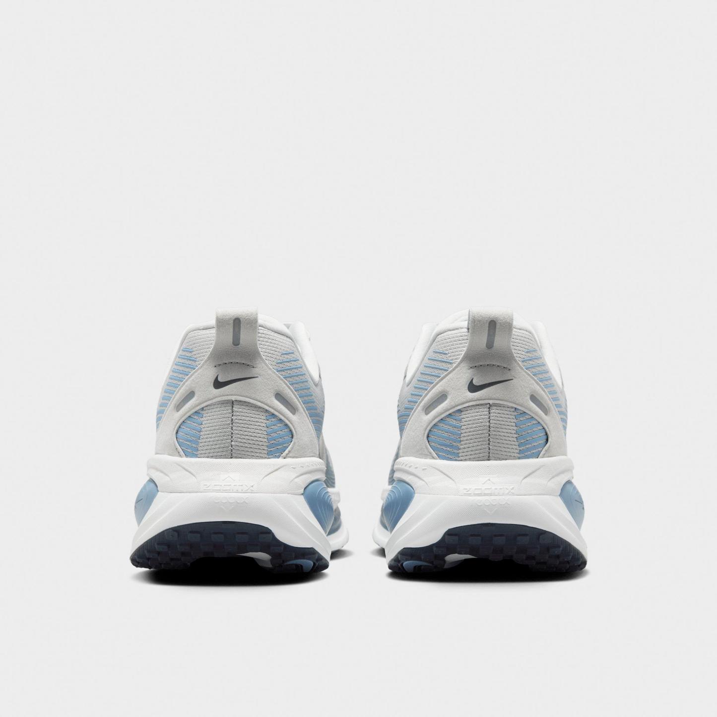 Men's Nithtke Vomero 18 Running Shoes - Part 1 - Grey Fog/Off White/Work Blue/Dark Obsidian - Back view
