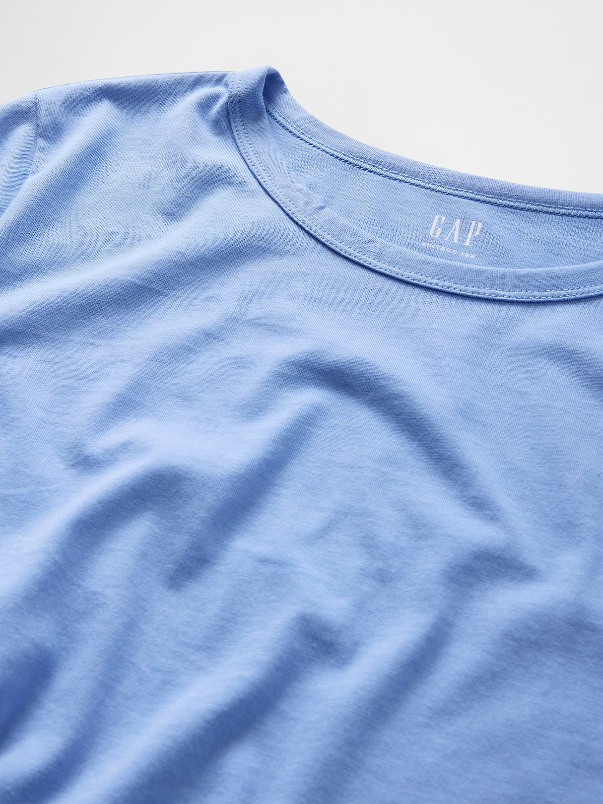 Organic Cotton VintageSoft T-Shirt - Shirting blue