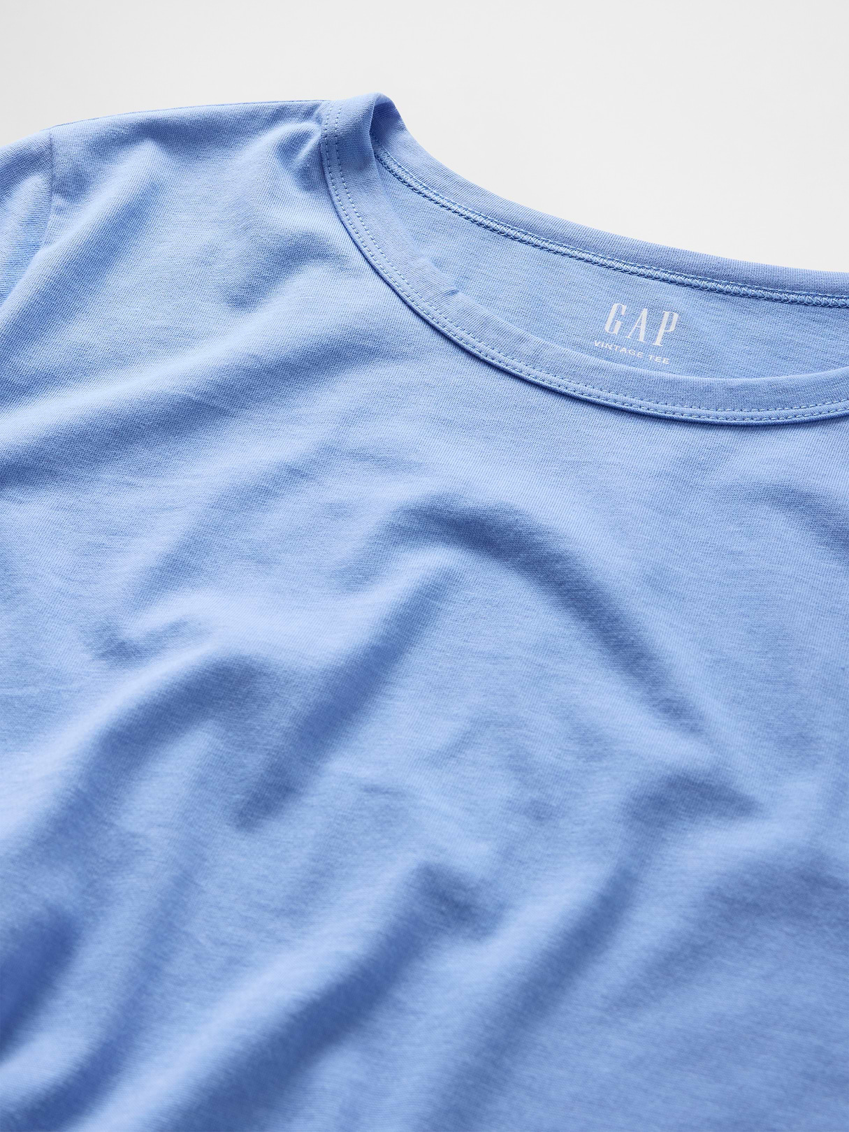 Organic Cotton VintageSoft T-Shirt - Shirting blue