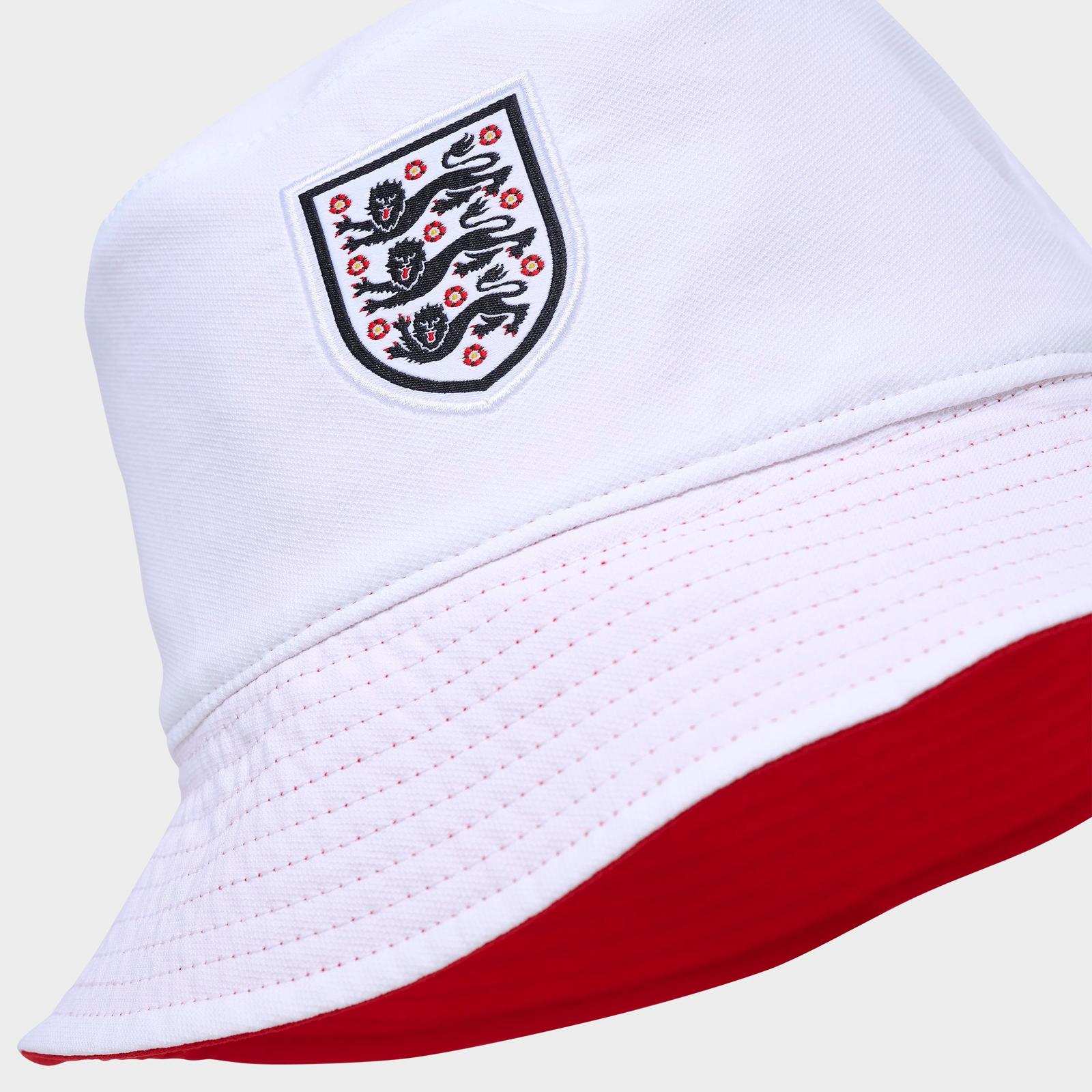 Nike England National Team Reversible Woven Bucket Hat - Red/White