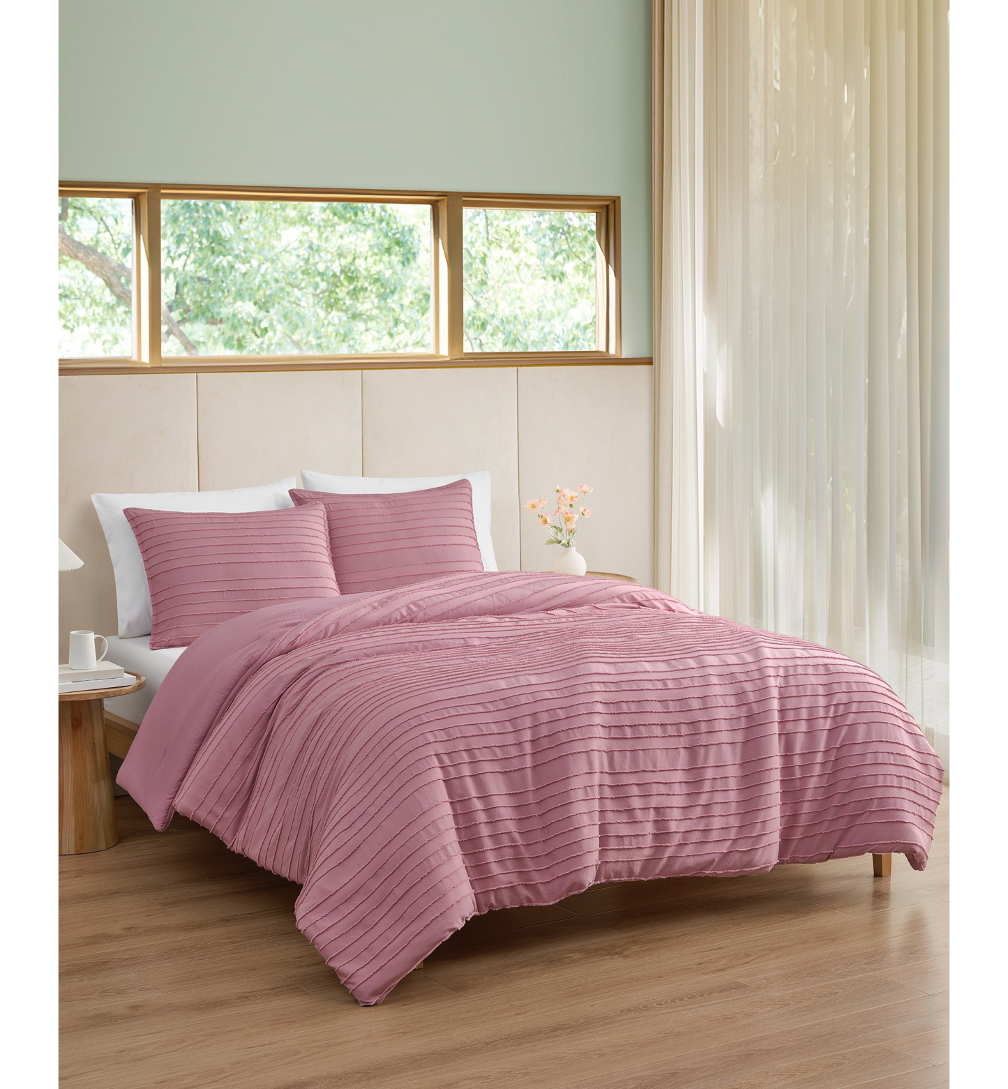 UGG® Devon Textured Comforter Sets - Dusty Orchid