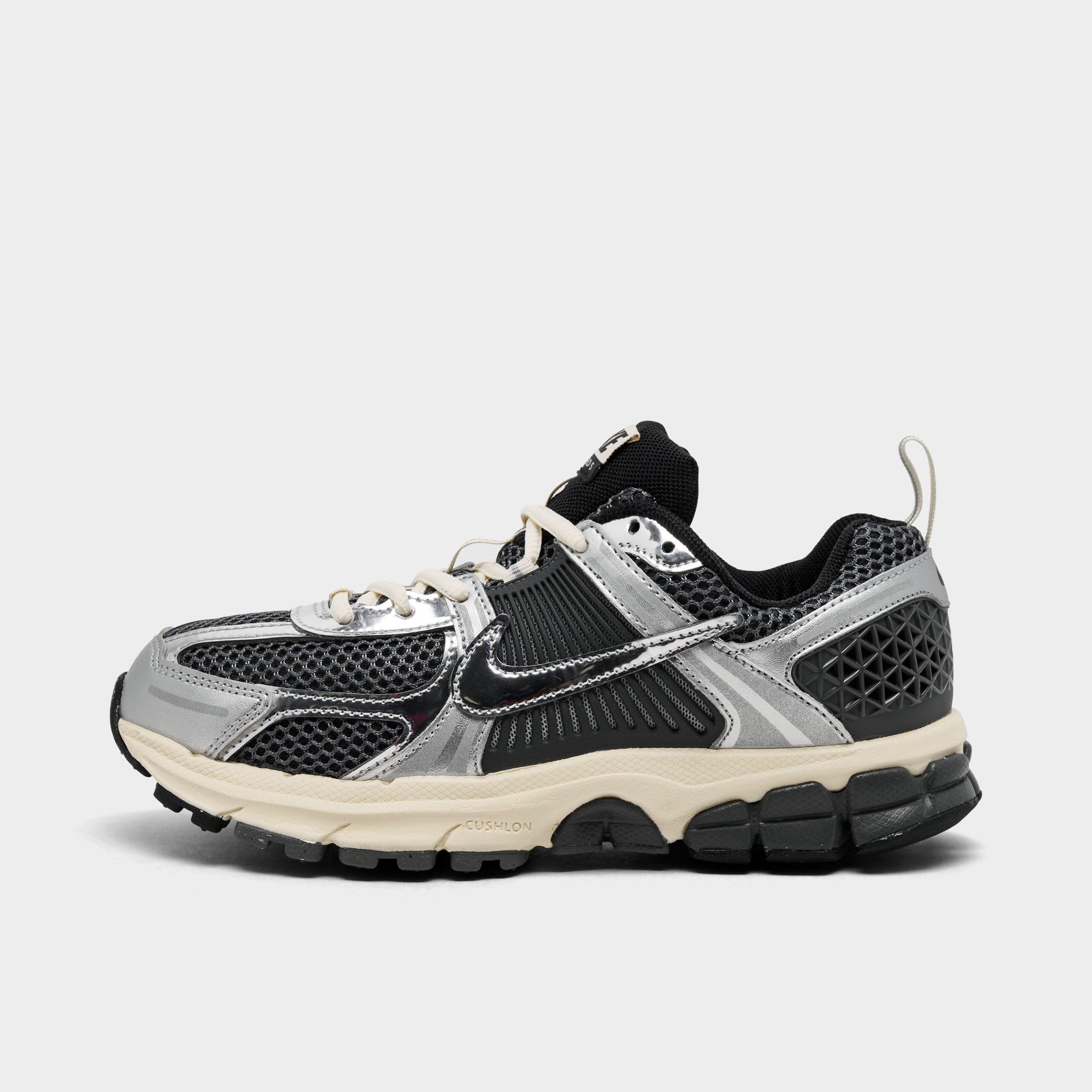 Big Kids' Nithtke Vomero 5 Casual Shoes - Part 1 - Iron Grey/Metallic Silver/Coconut Milk/Chrome - Left shoe facing left. Outside of the shoe.