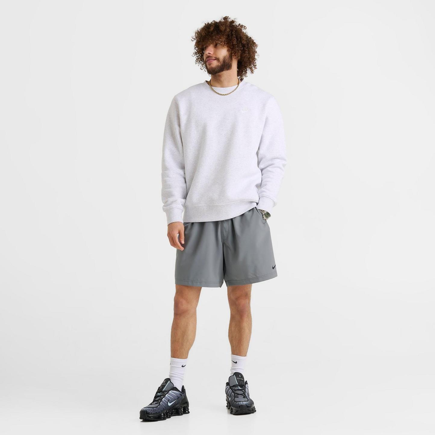 Men's Nike Form Dri-FIT Unlined 7" Versatile Shorts - Smoke Grey/Black