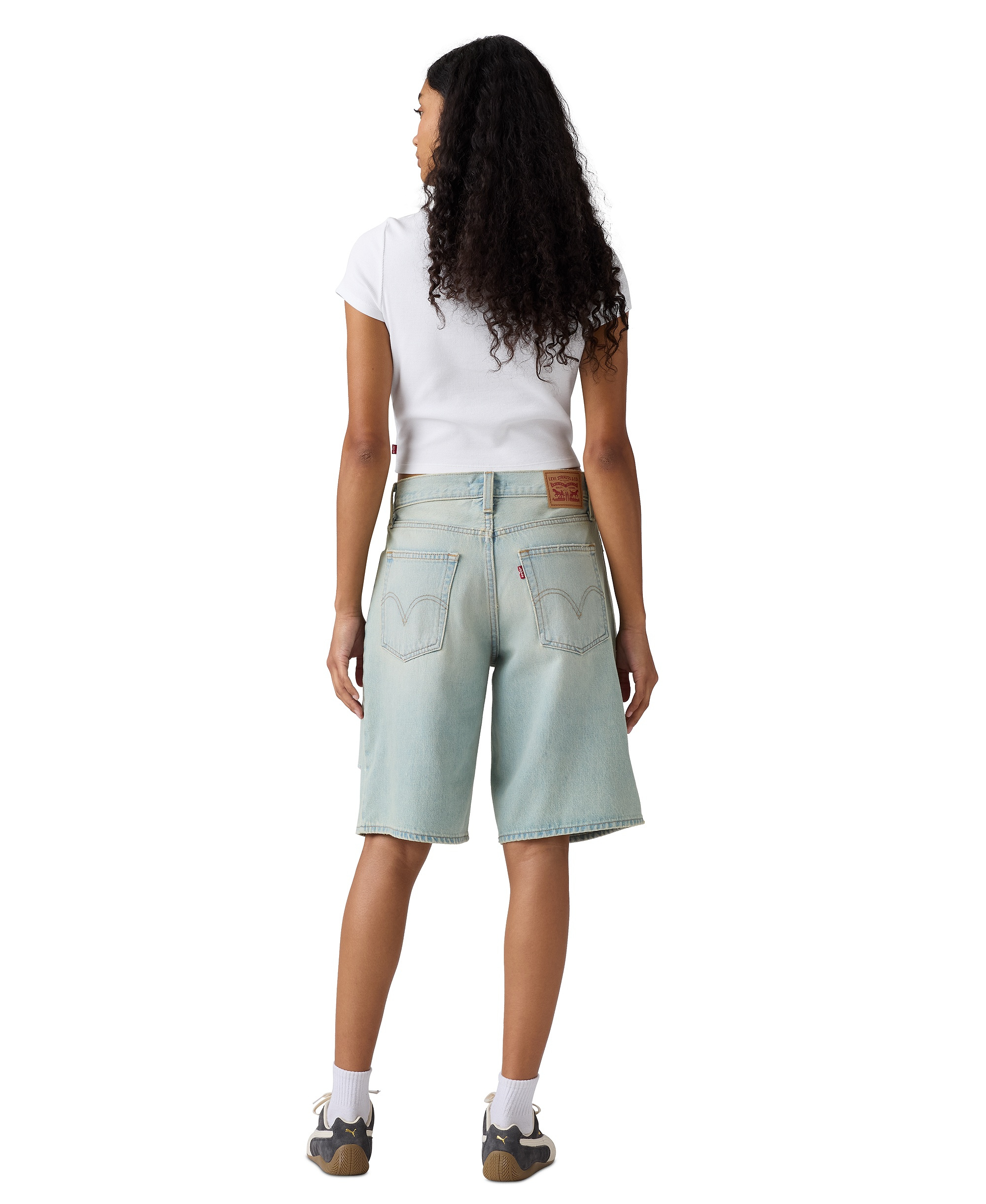 Levi's Women's Mid-Rise Baggy Jort - Que Pasa 94