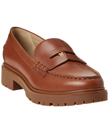 Lauren Ralph Lauren Women's Marli Penny Slip-On Loafers - Lauren Tan Leather