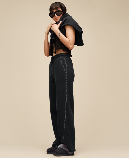 UGG Women's Classic Mid-Rise Straight-Leg Pants - Black