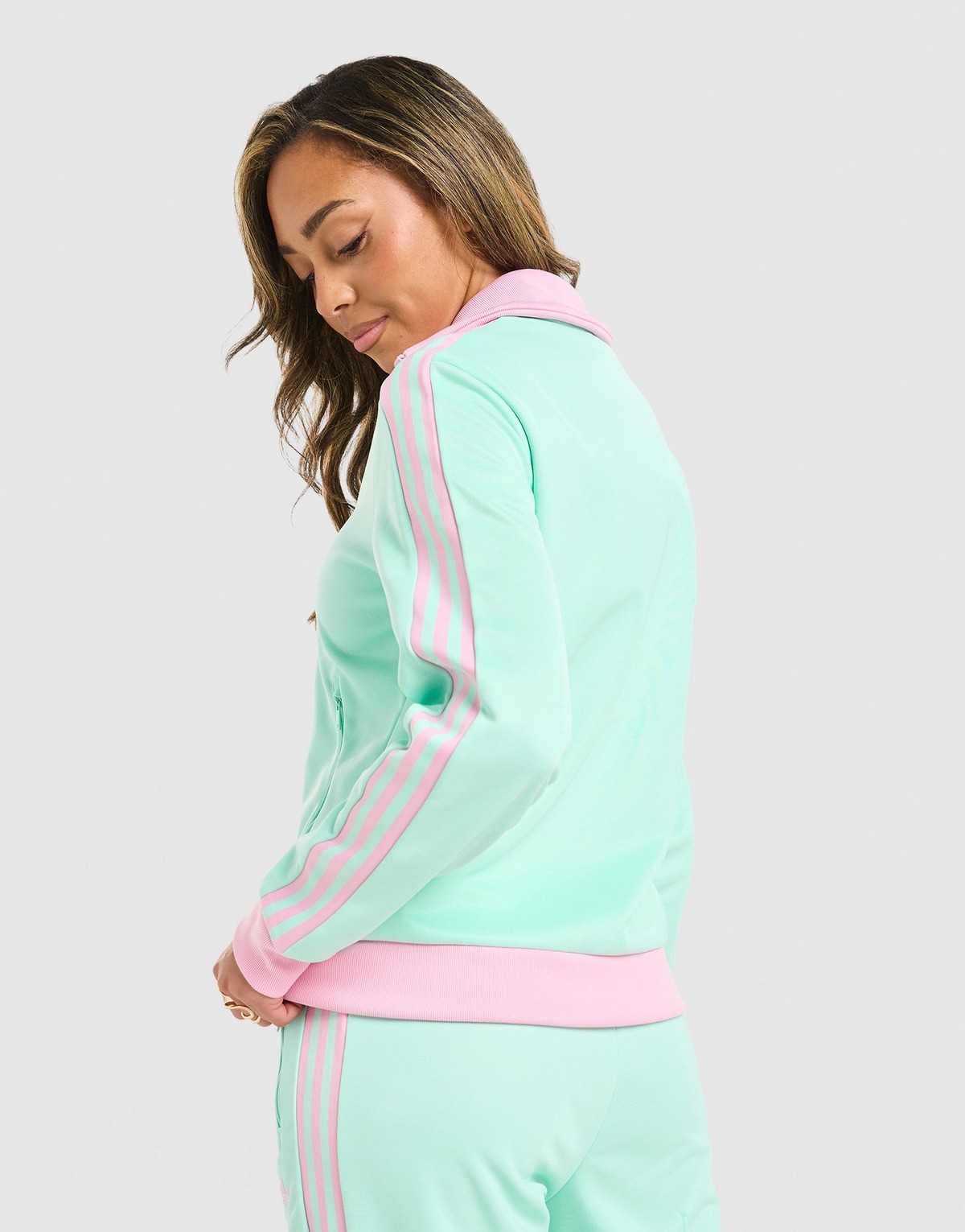 adidas Originals Classic Full Zip Track Top - Green - view 5