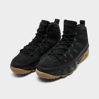Men's Air Jordan 9 Retro NRG Sneakerboots - Black/Light Gum - view 2