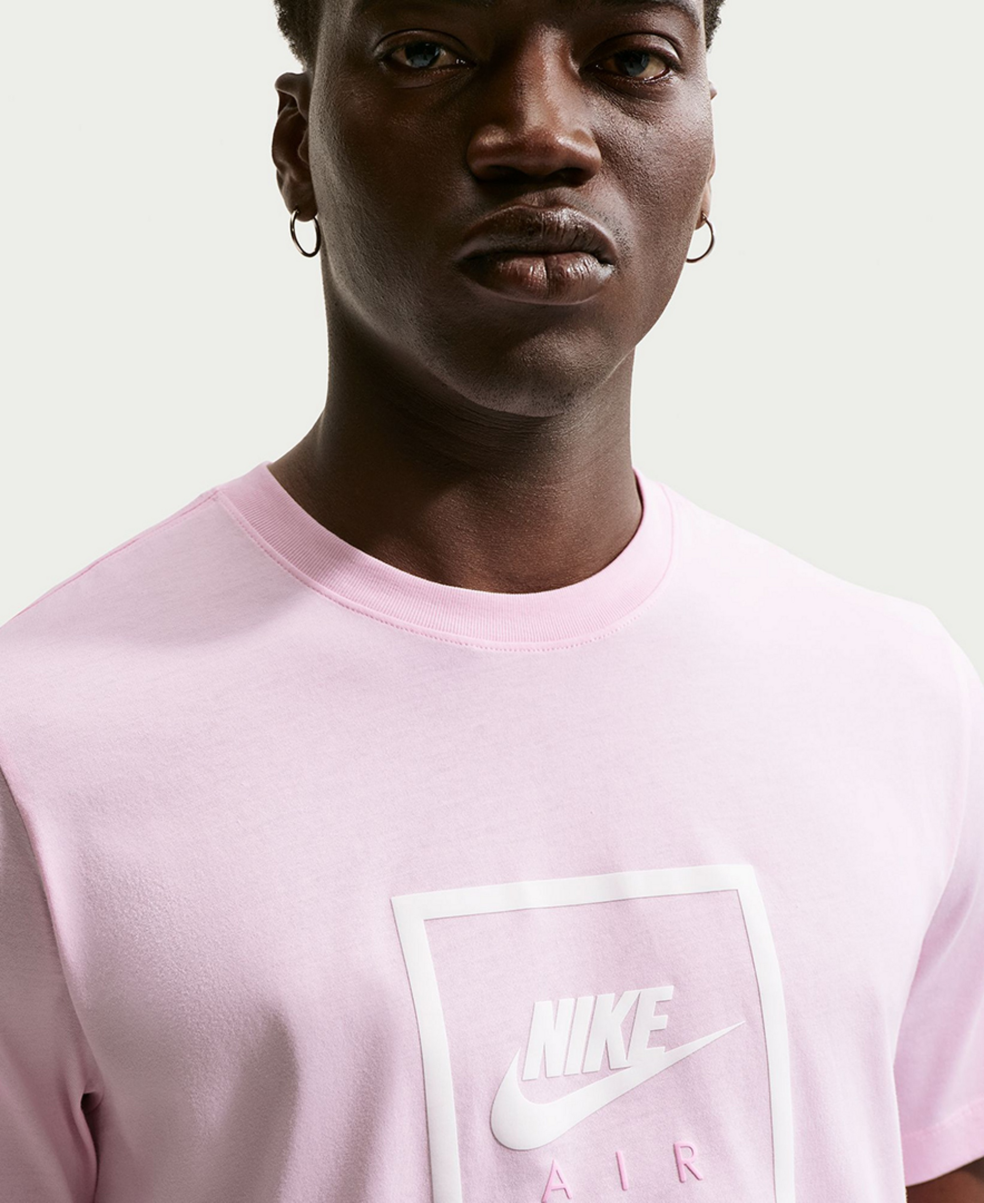 Nike Men's Futura Air Square Short-Sleeve T-Shirt - Pink Foam