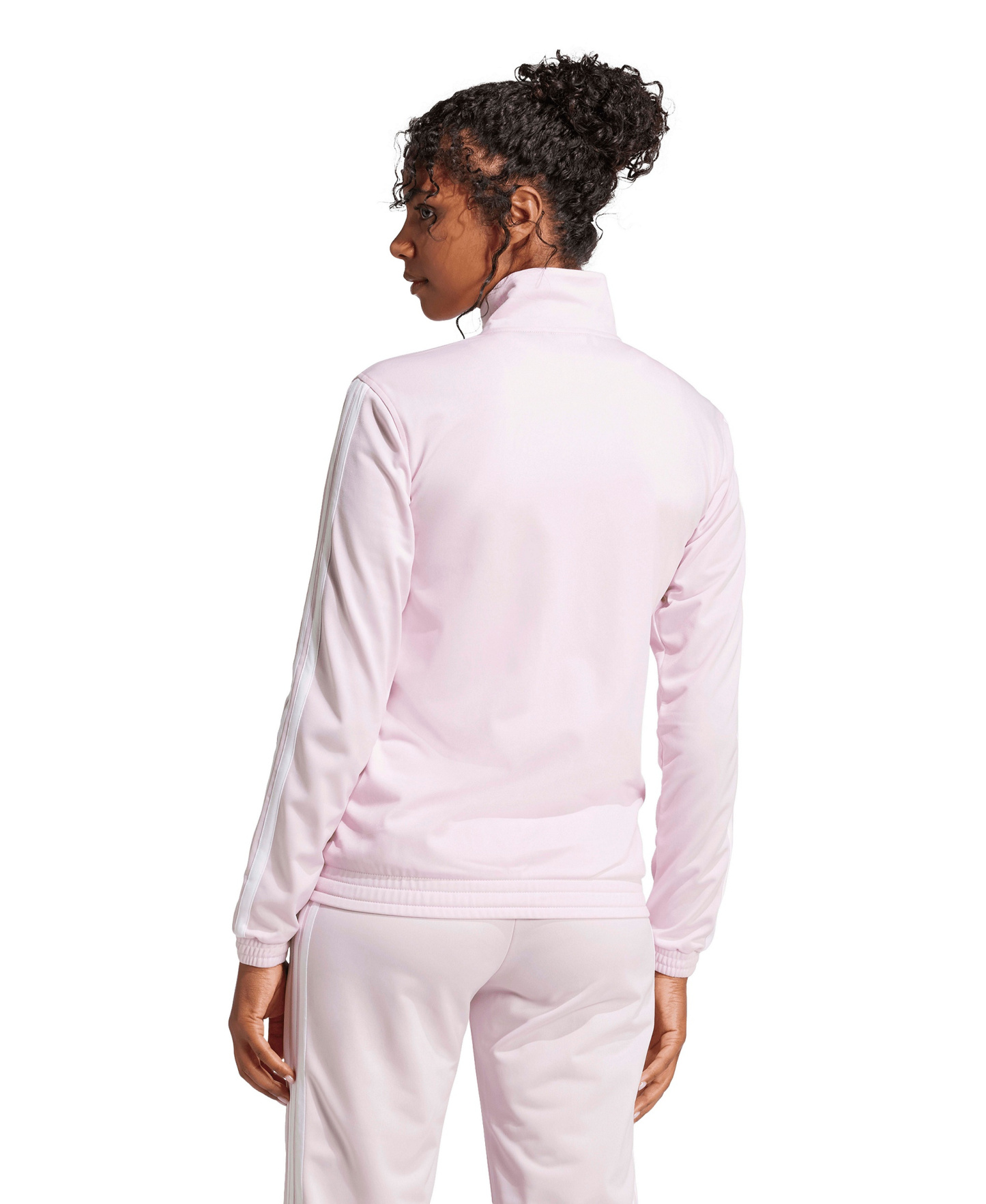 adidas Women's Tricot 3-Stripes Track Jacket - Clear Pink