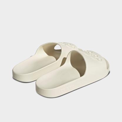 adidas adilette Aqua Slide Sandals - Off White/Off White/Off White - Back view