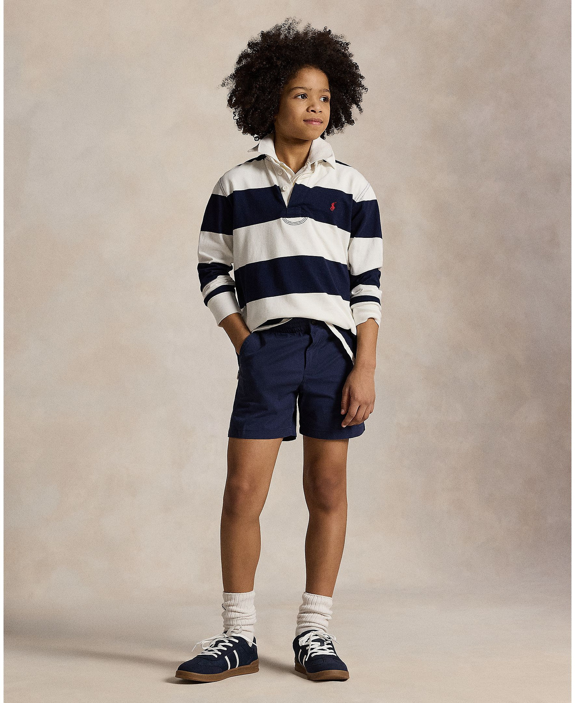 Polo Ralph Lauren Boys' 8-20 Polo Prepster Flex Abrasion Twill Short - Newport navy