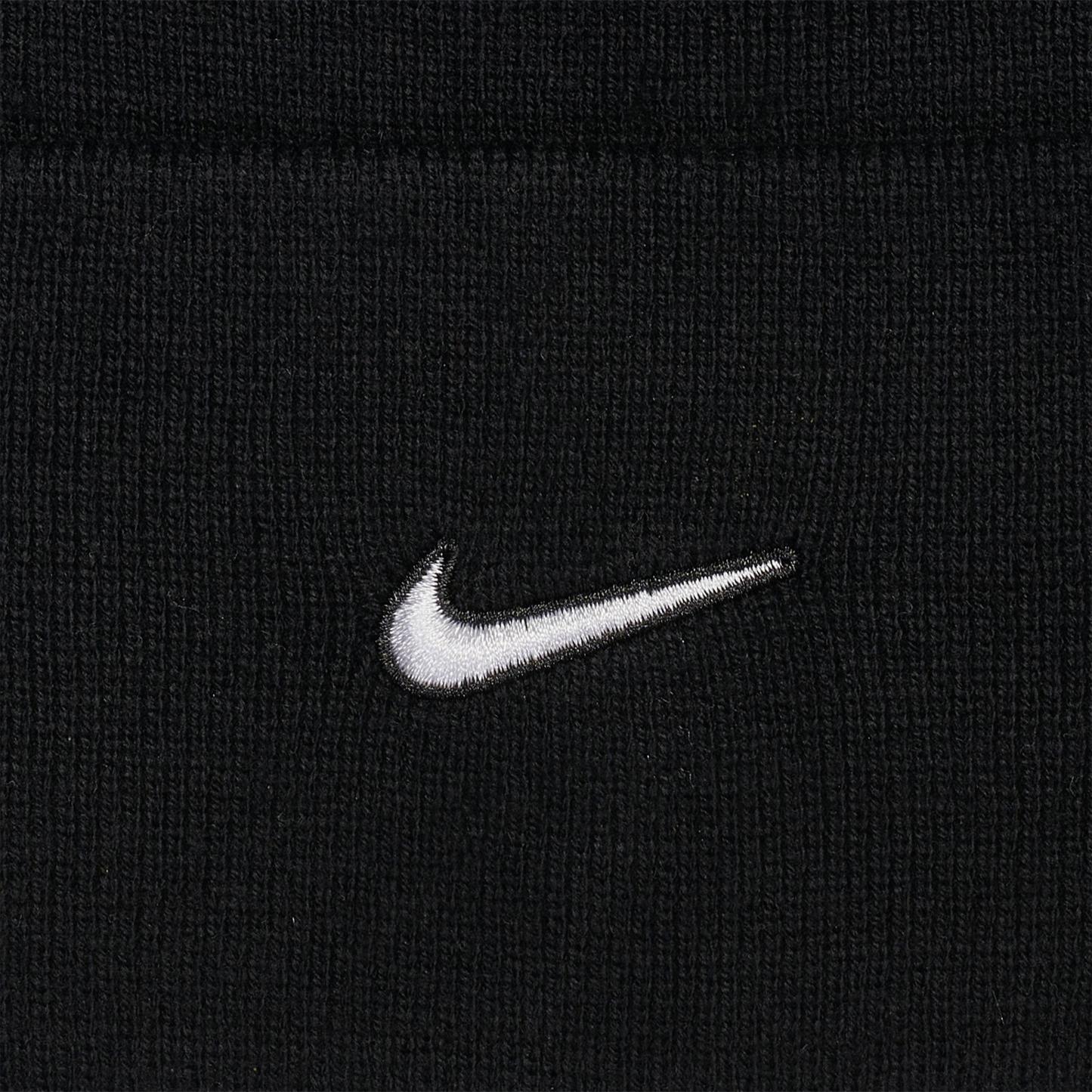 Nithtke Peak Swoosh Beanie Hat - Black