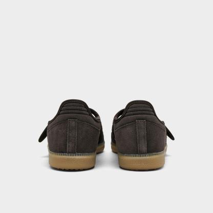 Women's adidas Originals Samba Jane Casual Shoes - Part 2 - Aurora Coffee/Aurora Coffee/Gold Metallic - Back view