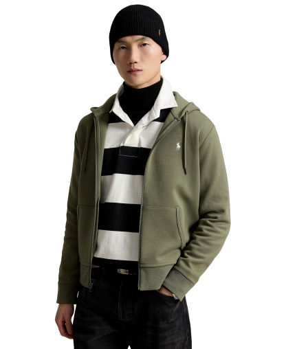Polo Ralph Lauren Men's Double-Knit Full-Zip Hoodie - Cruise Olive/C1730