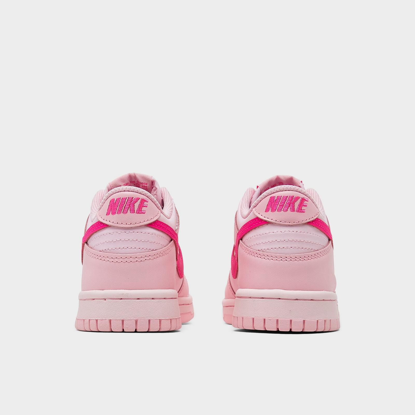 Girls' Big Kids' Nike Dunk Low Casual Shoes - Medium Soft Pink/Pink Foam/Hyper Pink