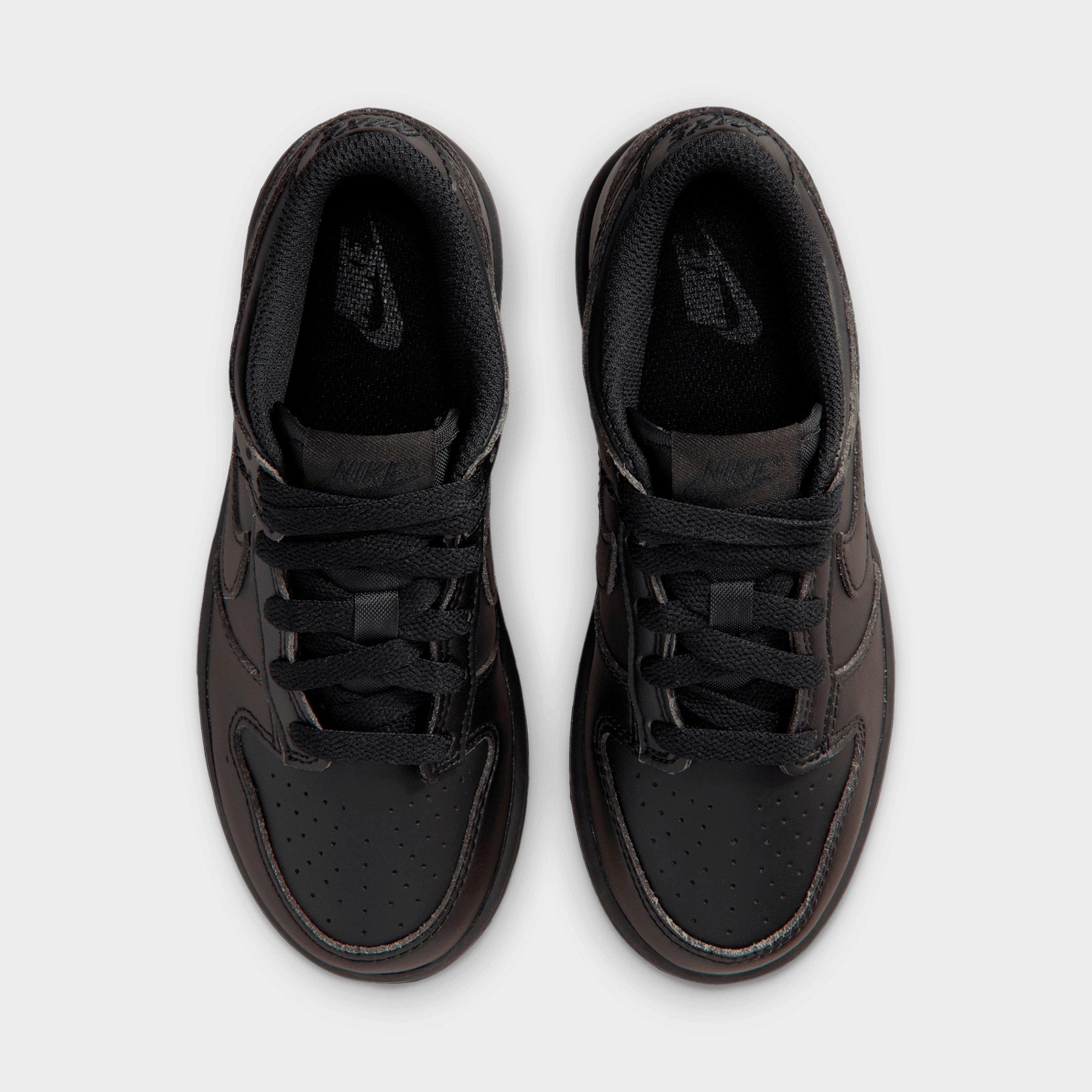 Little Kids' Nithtke Dunk Low Casual Shoes - Part 1 - Black - Top view