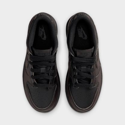 Little Kids' Nithtke Dunk Low Casual Shoes - Part 1 - Black - Top view