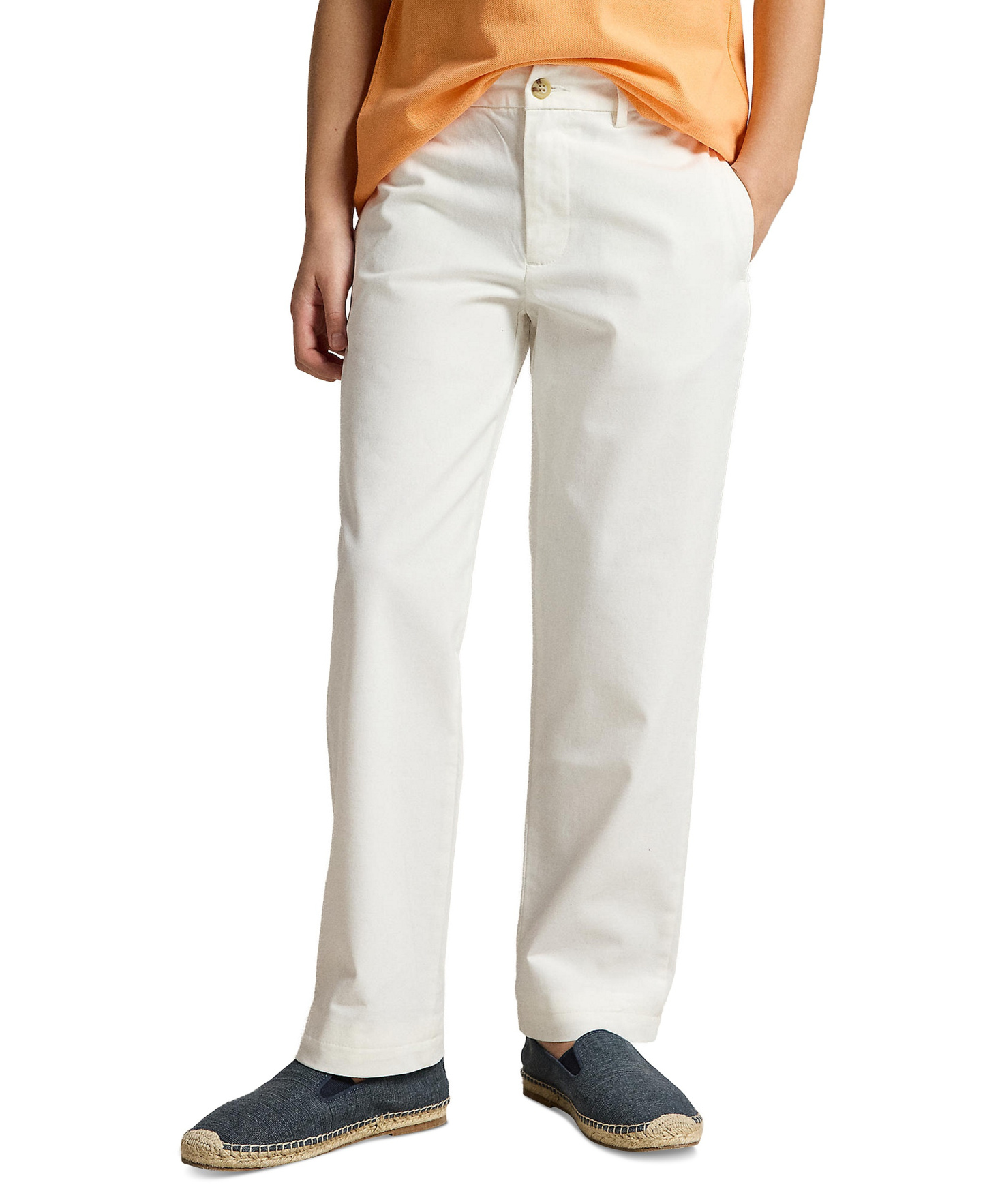 Polo Ralph Lauren Boys' 8-20 Straight-Fit Stretch Twill Pants - White