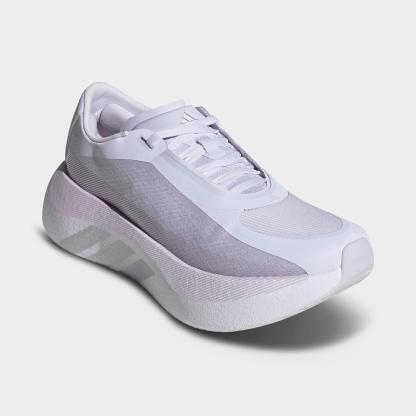 Women's adidas Hyperboost Edge Running Shoes - Part 2 - Frozen Purple/Silver Metallic/Silver Dawn - Both shoes facing left
