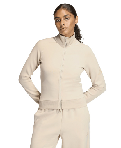 adidas Women's Soft Lux Slim Sportswear Track Jacket - Crystal Linen