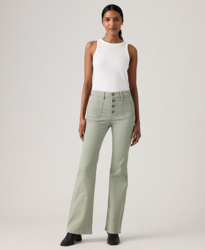 Levi's Women's 726 Patch Pocket High-Rise Slim-Fit Flare Jeans - Shadow