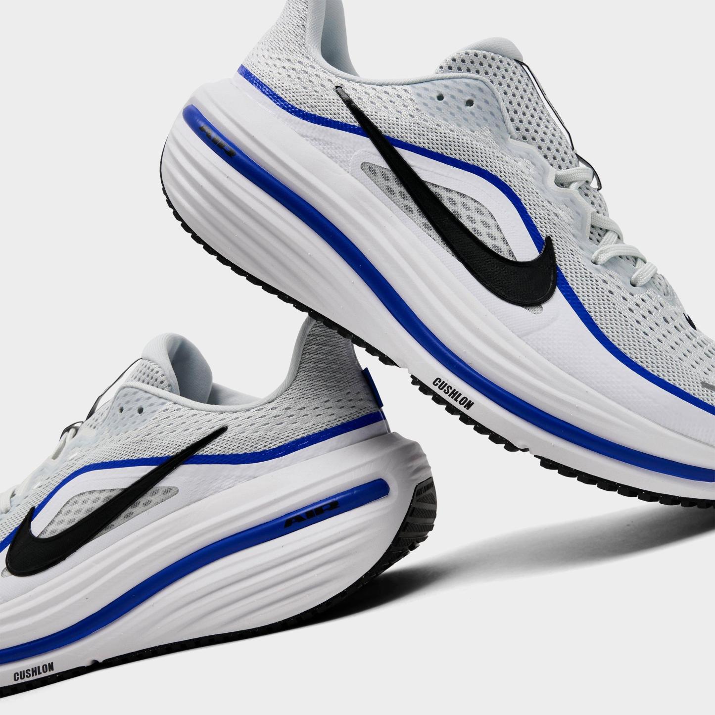 Men's Nithtke Air Winflo 12 Road Running Shoes - Off White/Black/White/Wolf Grey - Detail shot