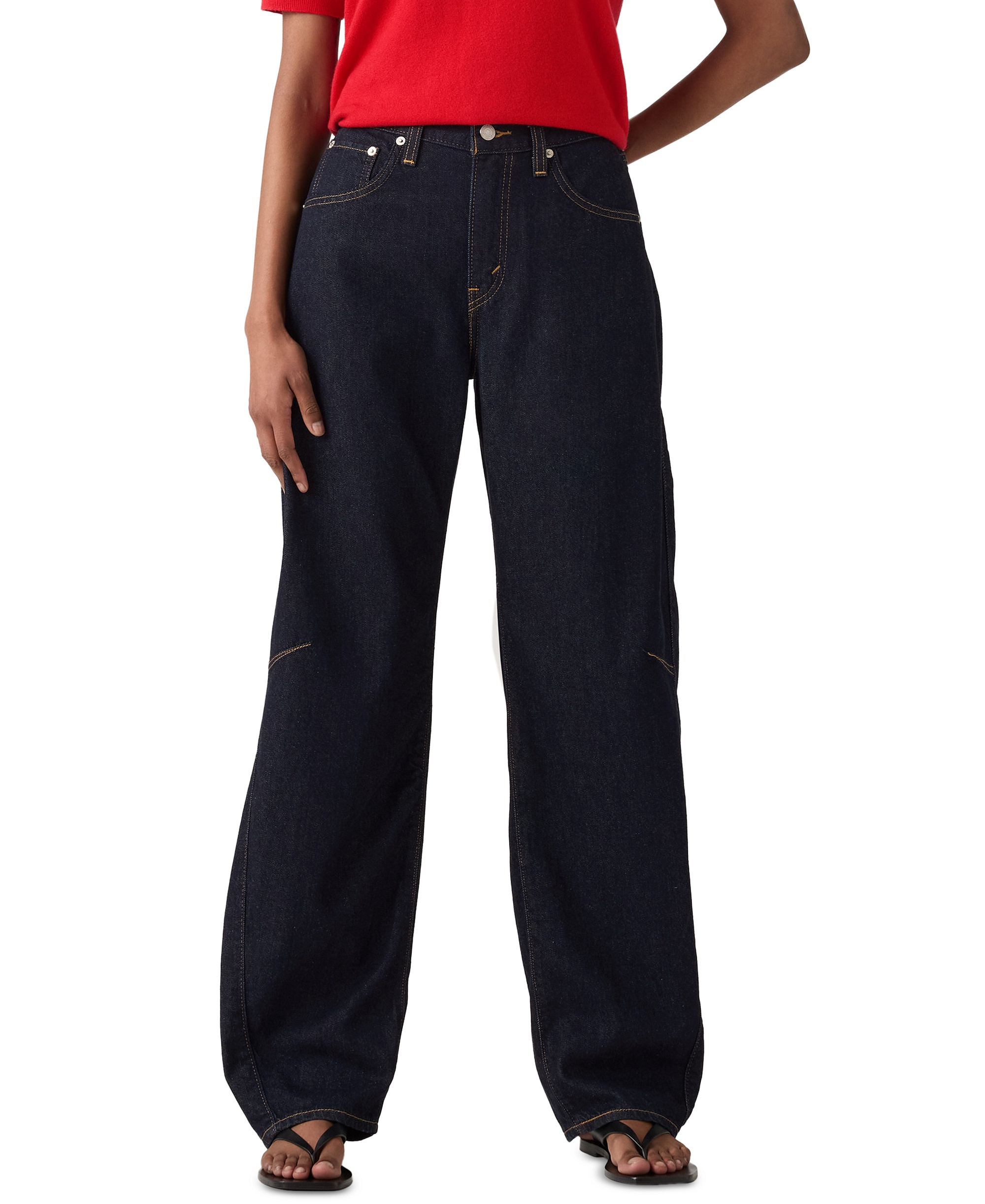 Levi's Women's Cinch High-Rise Barrel-Leg Jeans - Public Persona