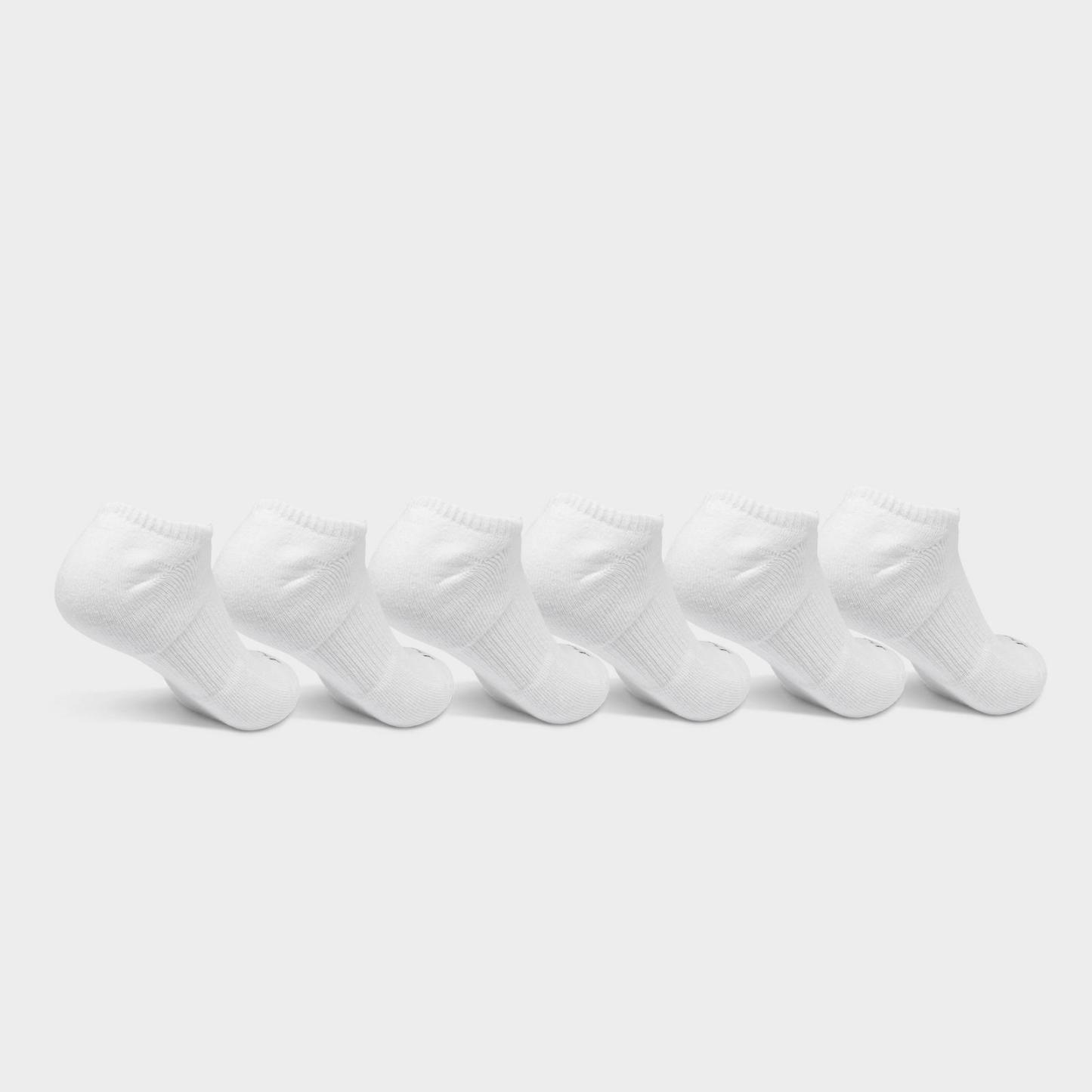 Nike Everyday Plus Cushioned No-Show Training Socks (6-Pack) - White/Black