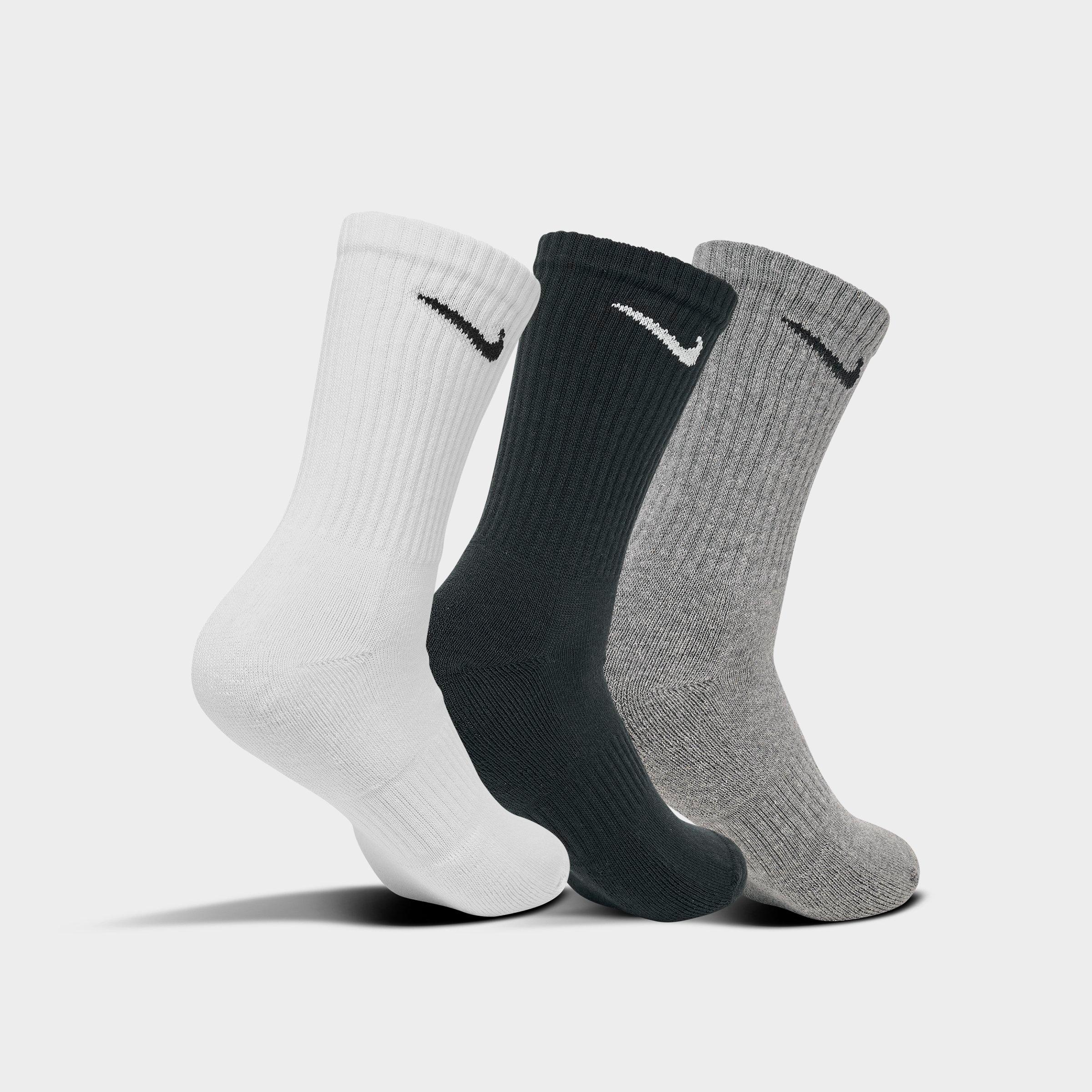 Nithtke Everyday Cushioned Training Crew Socks (3-Pack) - Grey (SX7664-964)