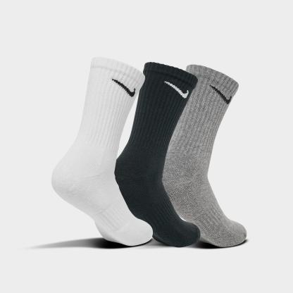 Nithtke Everyday Cushioned Training Crew Socks (3-Pack) - Grey (SX7664-964)