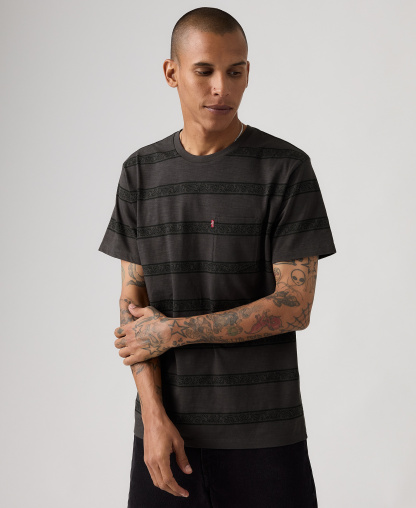 Levi's Men's Classic Pocket Crewneck Short-Sleeve T-Shirt - Phantom Stripe