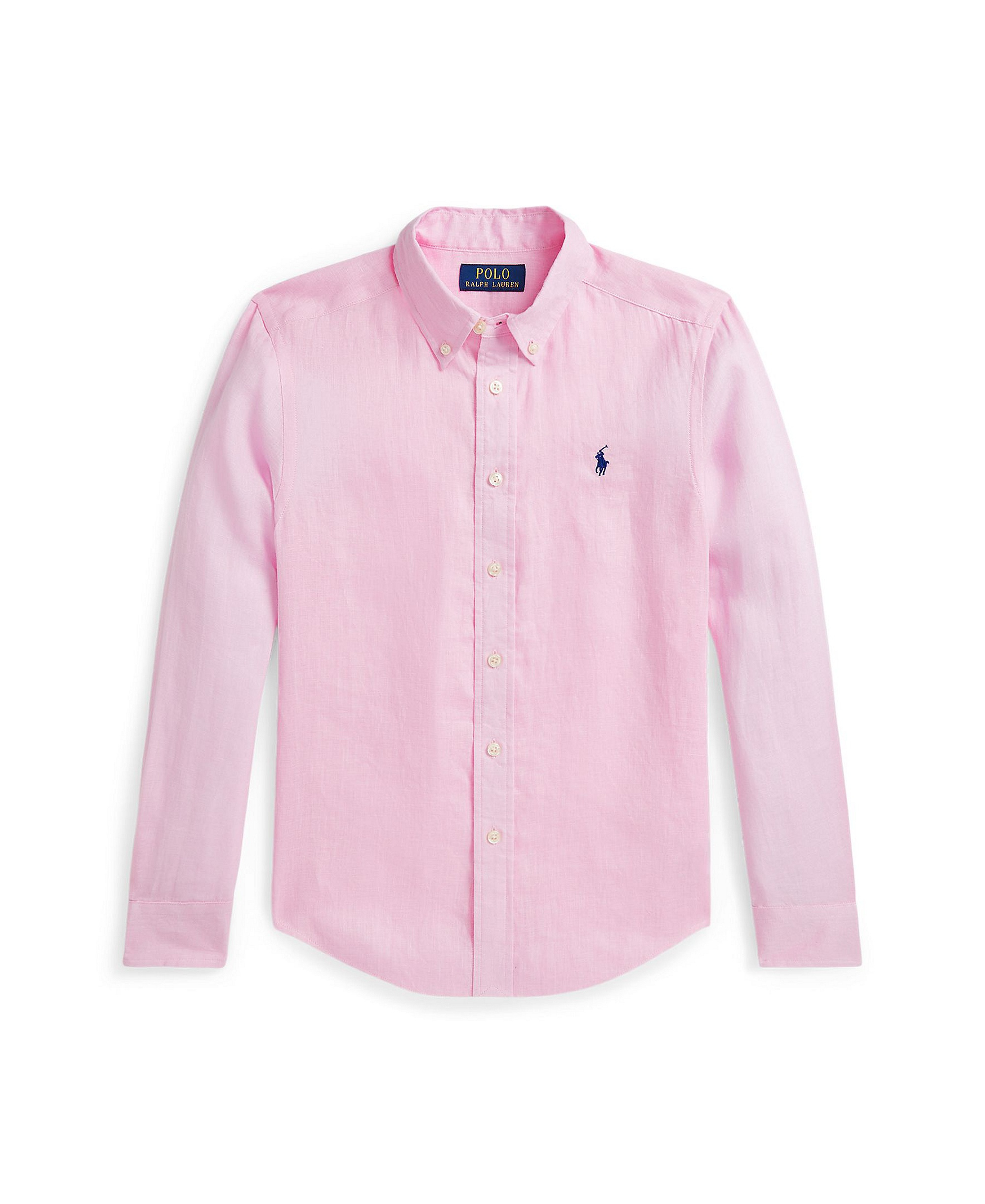 Polo Ralph Lauren Boys' 8-20 Linen Shirt - Caramel Pink