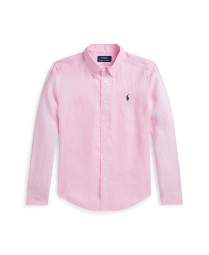 Polo Ralph Lauren Boys' 8-20 Linen Shirt - Caramel Pink