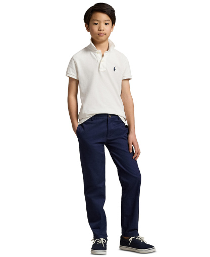 Polo Ralph Lauren Boys' 8-20 Straight-Fit Stretch Twill Pants - Aviator Navy