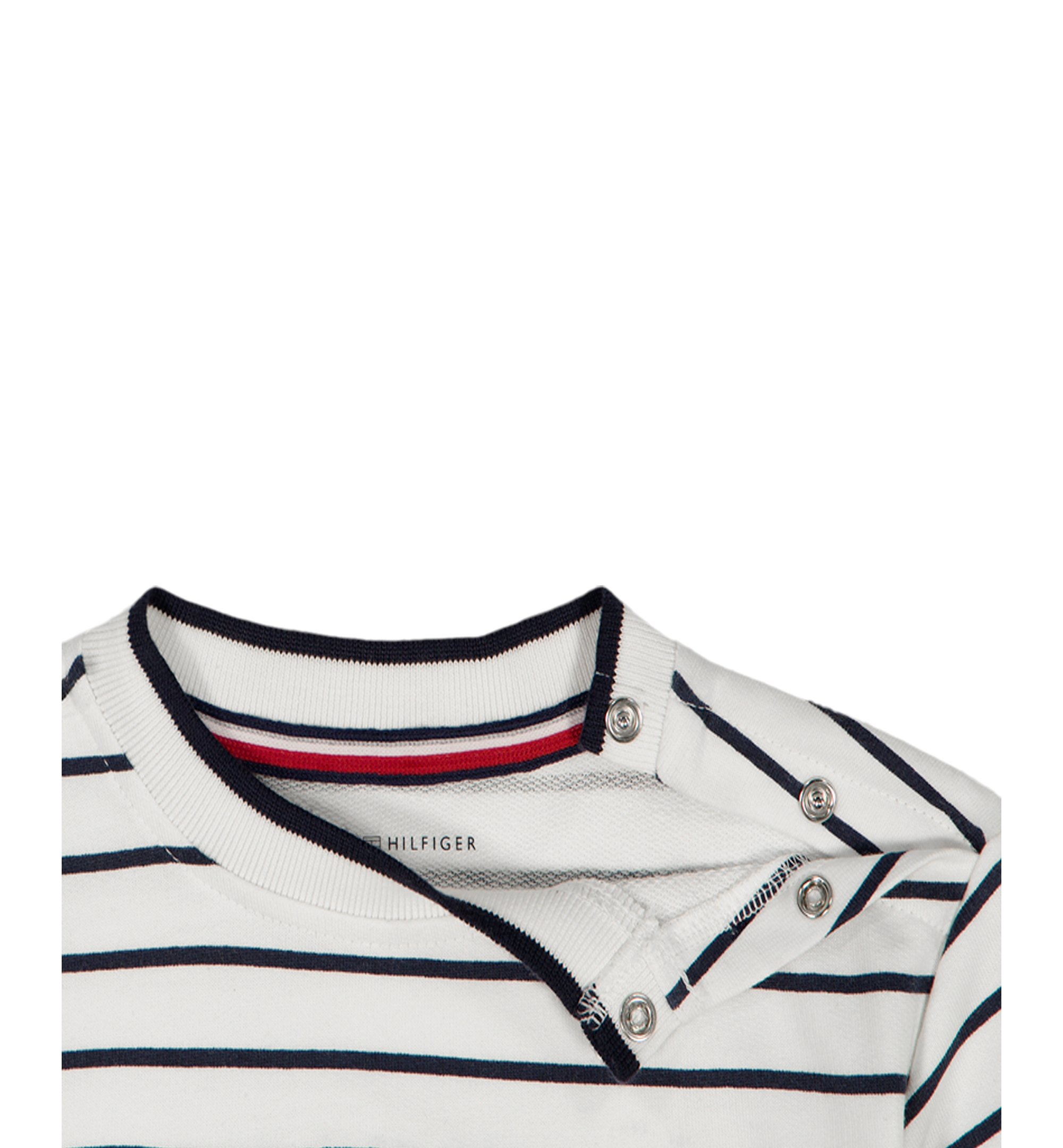 Tommy Hilfiger Baby Boys' Striped French Terry T-Shirt and Shorts, 2-Piece Set - White