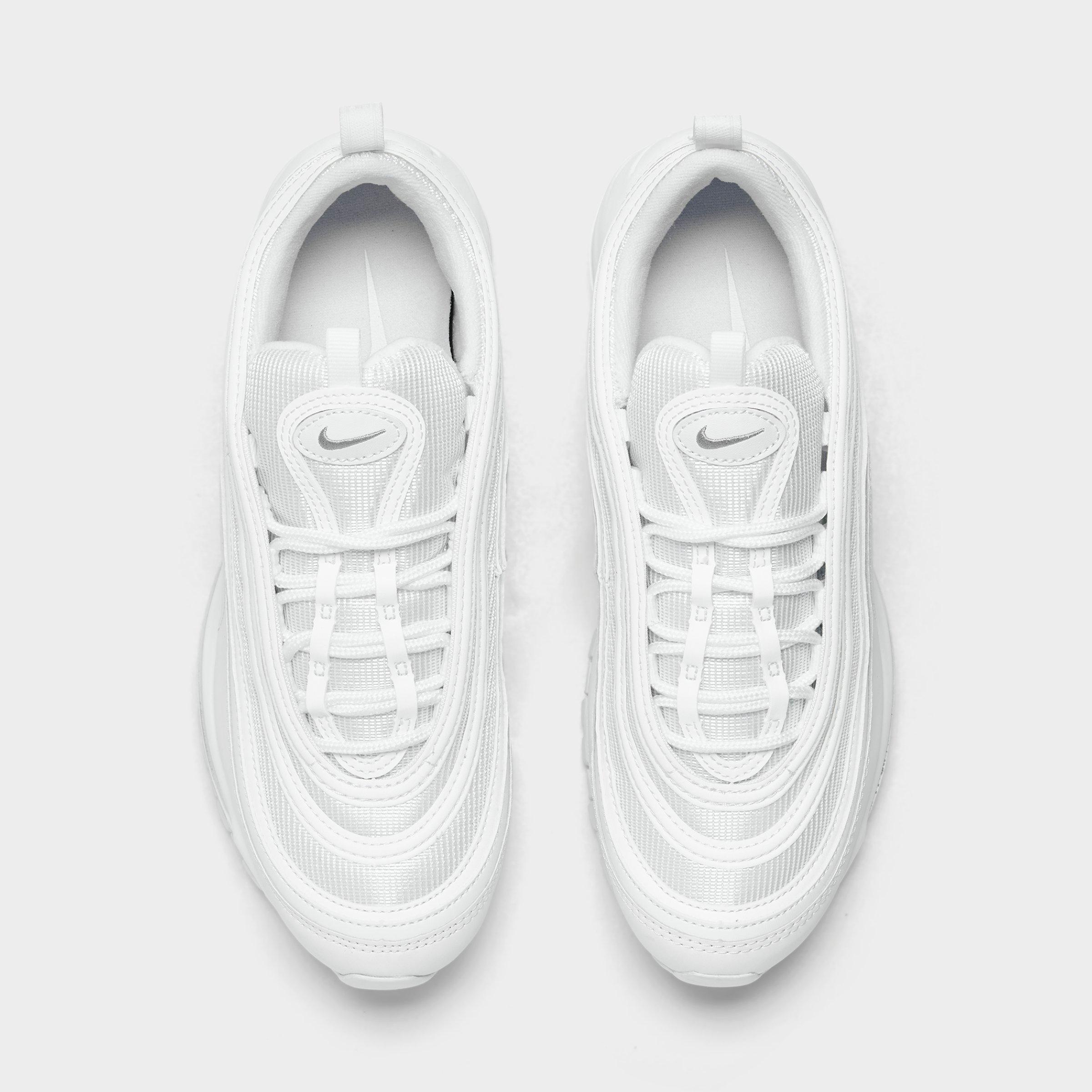 Men's Nithtke Air Max 97 Casual Shoes - White/Black/Wolf Grey - Top view