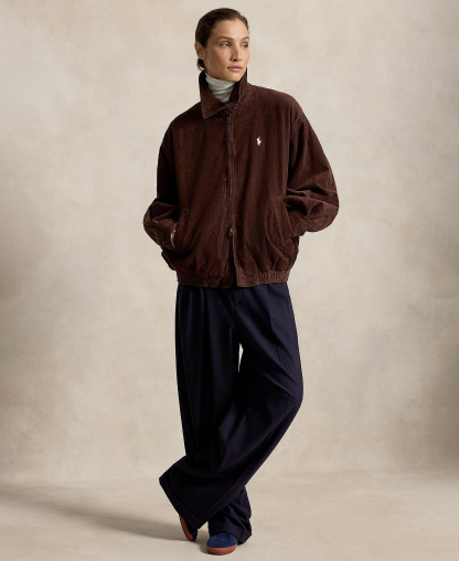 Polo Ralph Lauren Women's Bubble Relaxed-Fit Corduroy Jacket - Brown