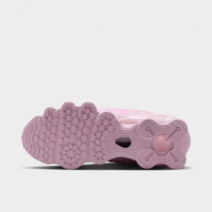 Women's Nithtke Shox TL Casual Shoes - Pink Foam/Metallic Silver/Pink Foam - Bottom view